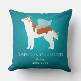 Almofada Siberian Husky - Red - Pet Memorial Design