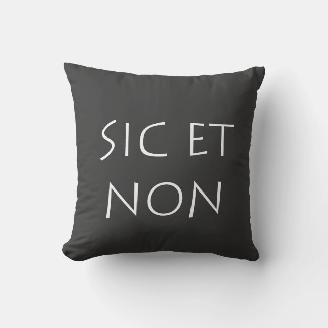 Almofada sic e não (Frente)