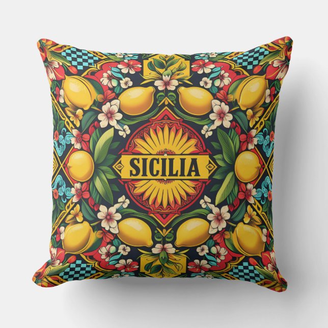 Almofada Sicilia Sicilian Pattern (Frente)