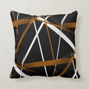 Almofada Sienna transversal sem emenda Brown de Criss e