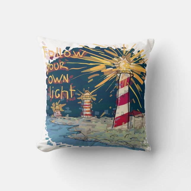 Almofada Siga sua própria luz (Frente)