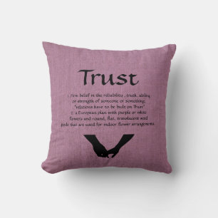 Almofada Significado de Confiança Travesseiro Decorativo R