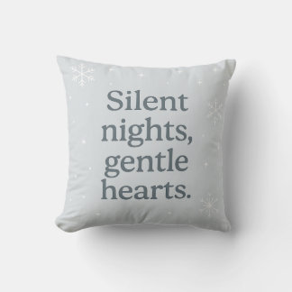 Almofada Silent nights, gentle hearts – Christmas Pillow