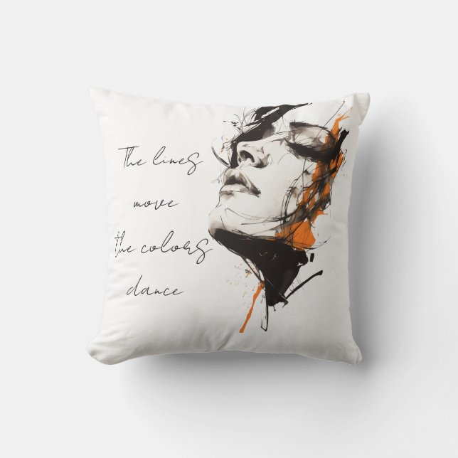 Almofada Silent Power – Artistic Throw Pillow (Frente)