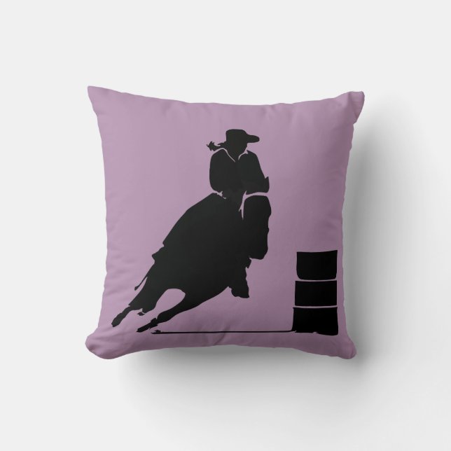 Almofada Silhouette Barrel Racing Girl (Frente)