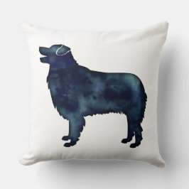 Almofada Silhouette Black Watercolor Australiano