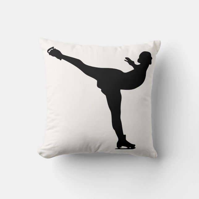 Almofada Silhouette, Mulher Ice Que Pintou (Frente)