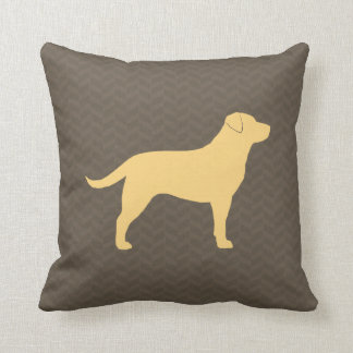 Almofada Silhueta Amarela Labrador Retriever| Raça Cão