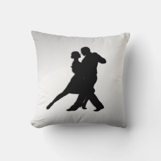 Almofada Silhueta de dançarinos de Tango 2 Prata