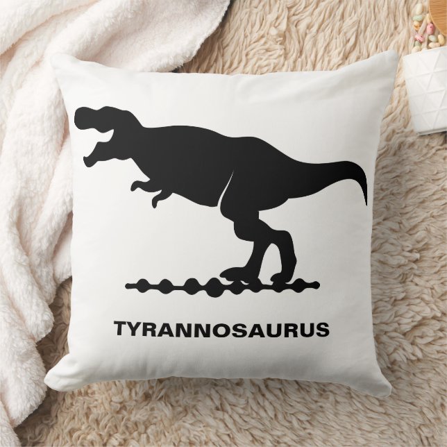 Almofada Silhueta de Dinossauro Tiranossauro (Cobertor)