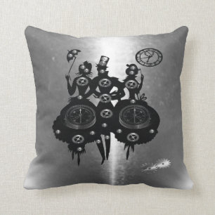 Almofada Silhueta de Steampunk do processo