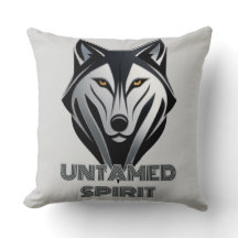 Silhueta do lobo monocromático em um estilo Abstra