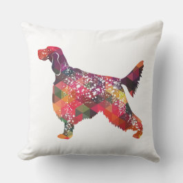 Almofada Silhueta Geométrica do Cachorro Inglês - Múltiplo