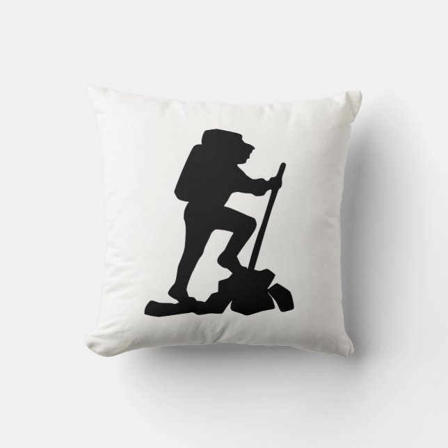 Almofada silhueta preta de caminhonete simples (Frente)