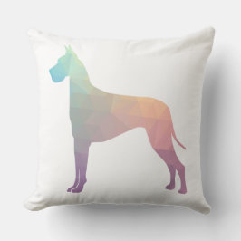 Almofada Silhuette de padrão geométrico colorido grande dan