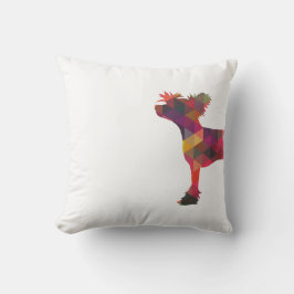 Almofada Silhuette Geométrico de Cães Detidos Chineses