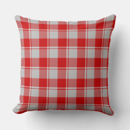 Almofada Silver and Guardsman Red Plaid