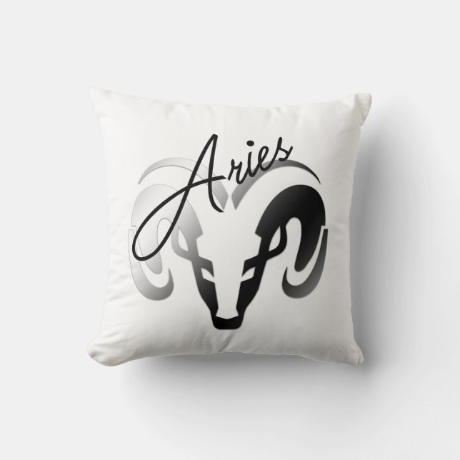 Almofada Silver Aria o Ram Zodiac (Frente)