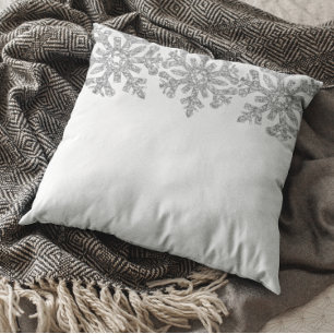 Almofada Silver Snowflake Winter Quinceanera
