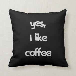 Almofada Sim, gosto de café