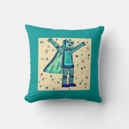 Almofada Sim! Travesseiro decorativo Robô Super Herói