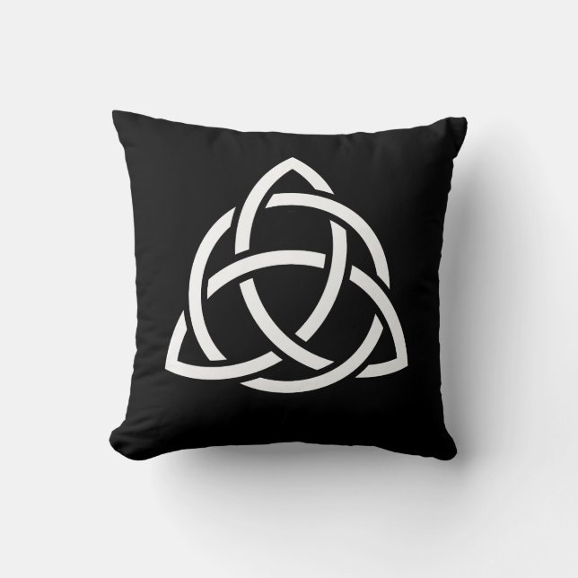 Almofada Símbolo Celtic Trinity Knot Triquetra (Frente)