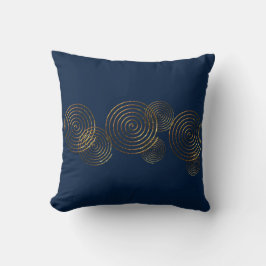 Almofada Símbolo Céltico Espiral - metálico dourado