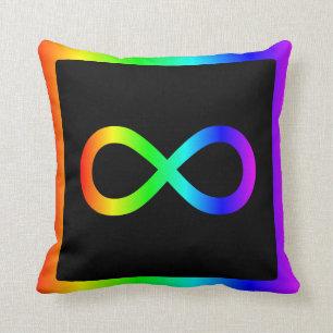 Almofada Símbolo de Infinito Arco-íris