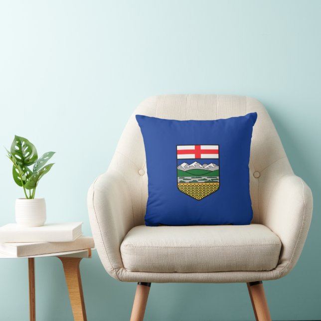 Almofada Símbolo de província de Alberta Flag Canada (Cadeira)