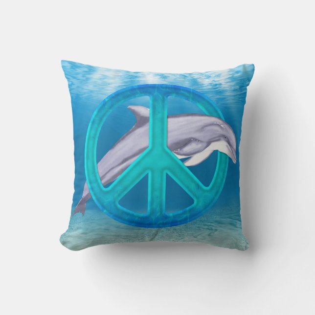 Almofada Símbolo Dolphin Peace (Frente)