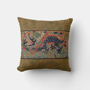 Almofada Símbolo Dragão Chinês Antiquado Asiático