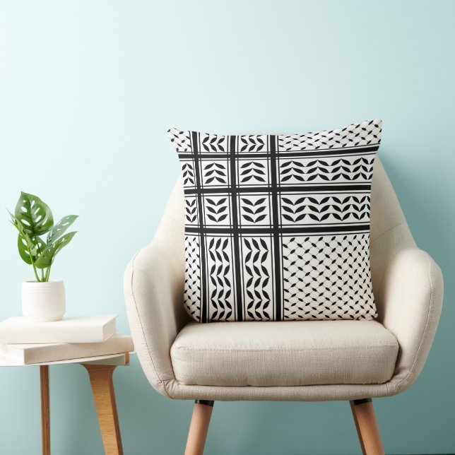 Almofada Símbolo Keffiyeh do Padrão de Resistência Palestin (Cadeira)