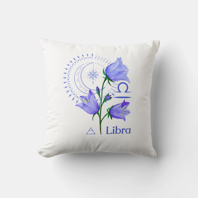 Almofada Símbolo Libra Travesseiro decorativo Zodiac (Frente)