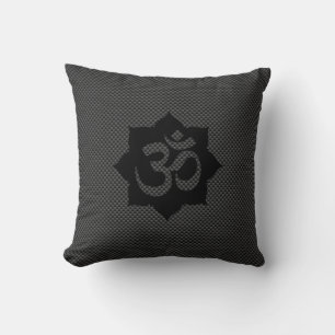 Almofada Símbolo OM Espiritualidade de Lotus no Estilo de F
