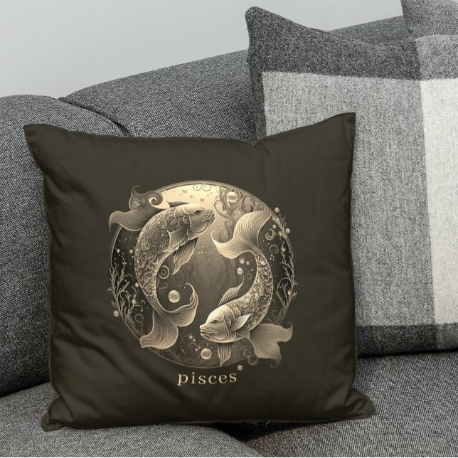 Almofada Símbolo Zodiac Peixes de Fantasia Celestial (Criador carregado)