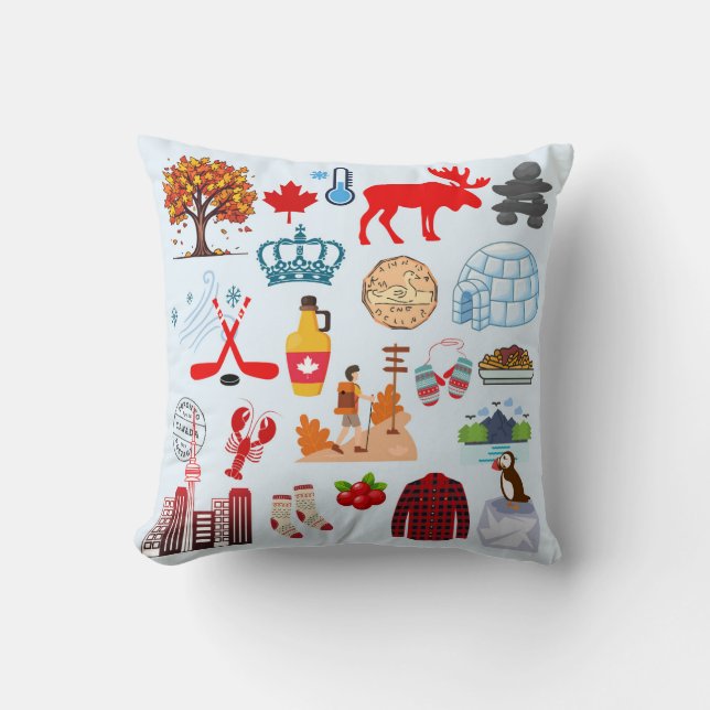 Almofada Símbolos do Canadá (Frente)
