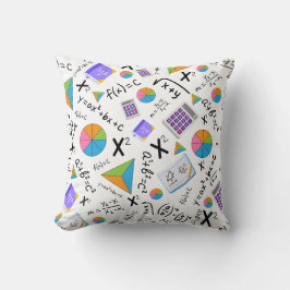 Almofada Símbolos Matemáticos em Álgebra Padrão