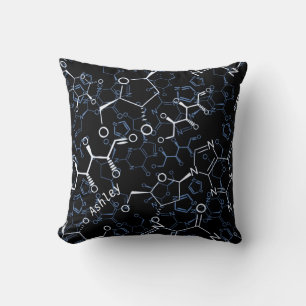 Almofada Símbolos químicos da química personalizados