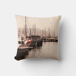 Almofada Simon's Town Harbor Ship Yacht View Cushion