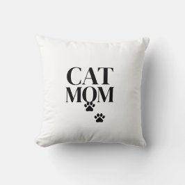 Almofada Simple and Cute Cat mom 