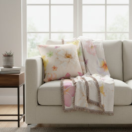 Almofada Simple Elegant Contour Map Lines Throw Pillow