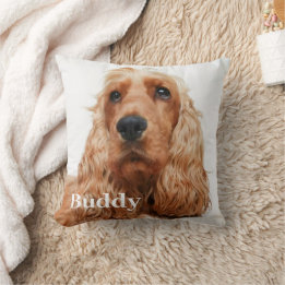 Almofada Simple Modern Custom Dog Photo