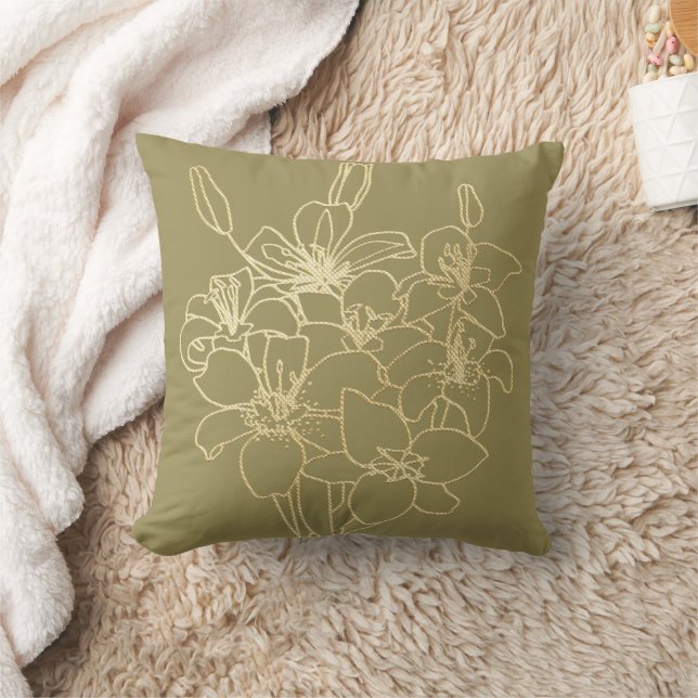 Almofada Simples Chic Floral (Cobertor)