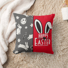 Almofada simples coelhinho de páscoa simples e fofo costume