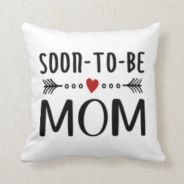 Almofada Simples Dia de as mães de mamãe em breve| Travesse