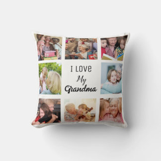 Almofada Simples e Chic| Colagem de Fotos para a Vovó
