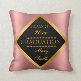 Almofada Simples e Moderno Personalizar Dourado Rosa