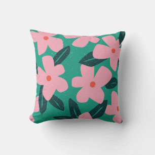 Almofada Simplicidade Floral: Beleza Abstrato