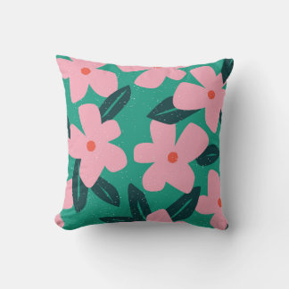 Almofada Simplicidade Floral: Beleza Abstrato