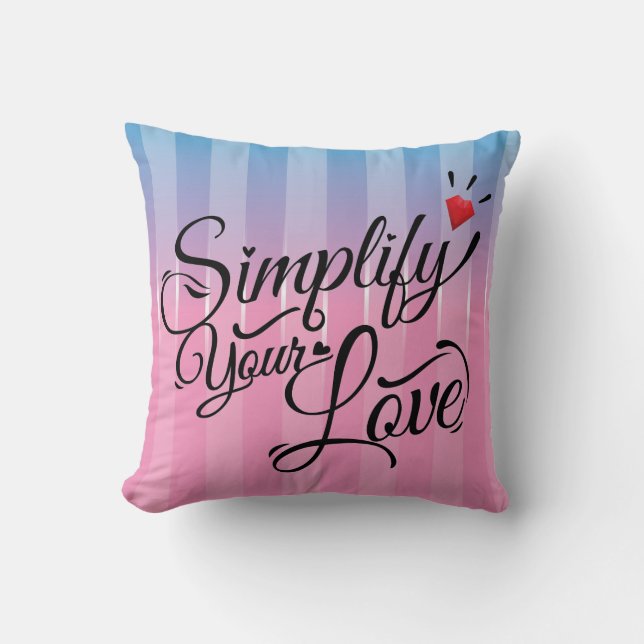 Almofada Simplifique seu Travesseiro decorativo do Rainbow (Frente)